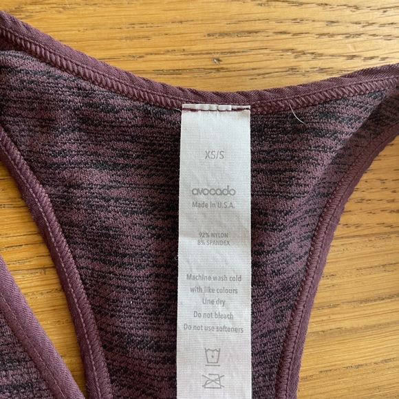 Avocado Danielle full set Deep V Bra & Stripe Legging Set - Huckleberry XS/S - Picture 6 of 10